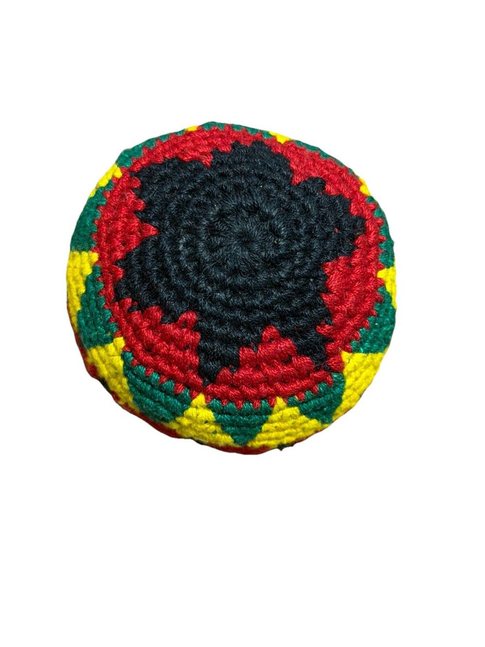 🔥World Footbag Boota Bag Crochet Hacky Black Star BNWT🔥